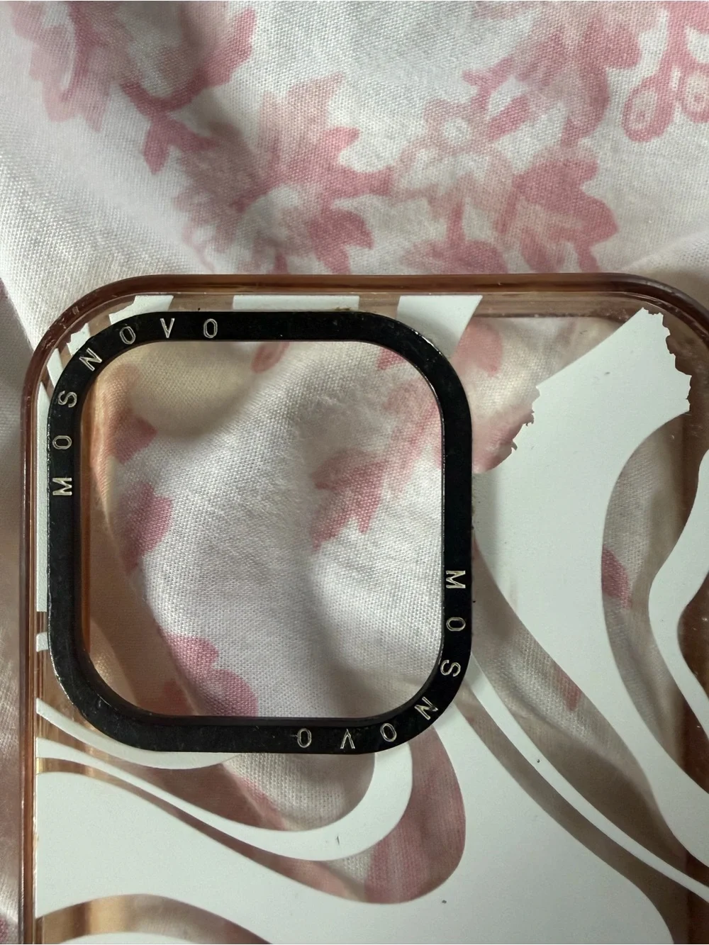 Swirl Pattern White & Brown Protective Phone Case - Sleek Coverage